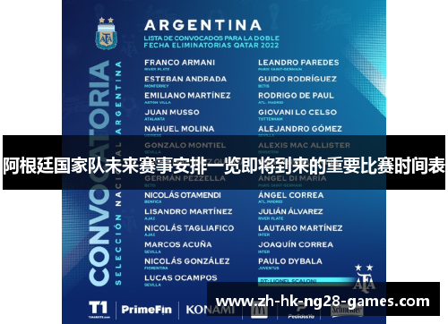 阿根廷国家队未来赛事安排一览即将到来的重要比赛时间表 阿根廷国家队未来赛事安排一览即将到来的重要比赛时间表